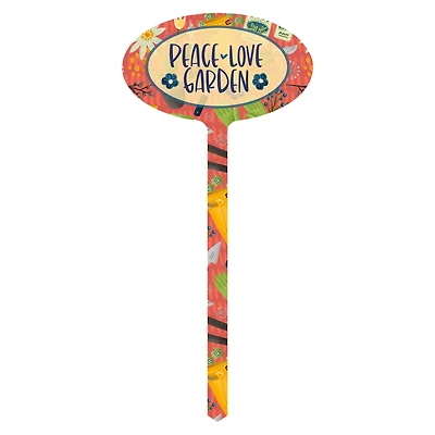 15" Aluminum Peace Love Garden Marker Garden Stake