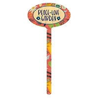 15" Aluminum Peace Love Garden Marker Garden Stake