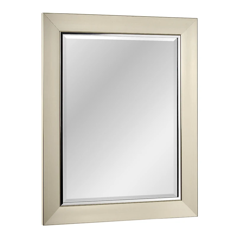 Head West 29" Brushed Nickel Frame Vanity Mirror