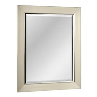 Head West 29" Brushed Nickel Frame Vanity Mirror
