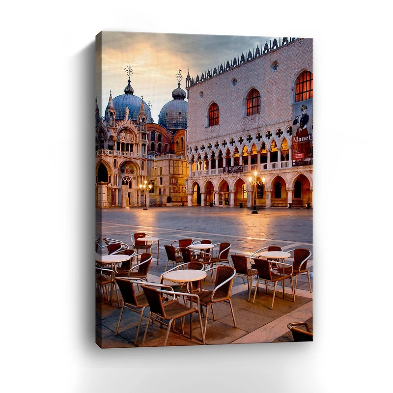 Lumaprints Piazza San Marco at Sunrise #2 Canvas Giclée Wall Art