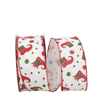 JAM Paper 2.5" x 20yd. Wired Jester Boots Ribbon