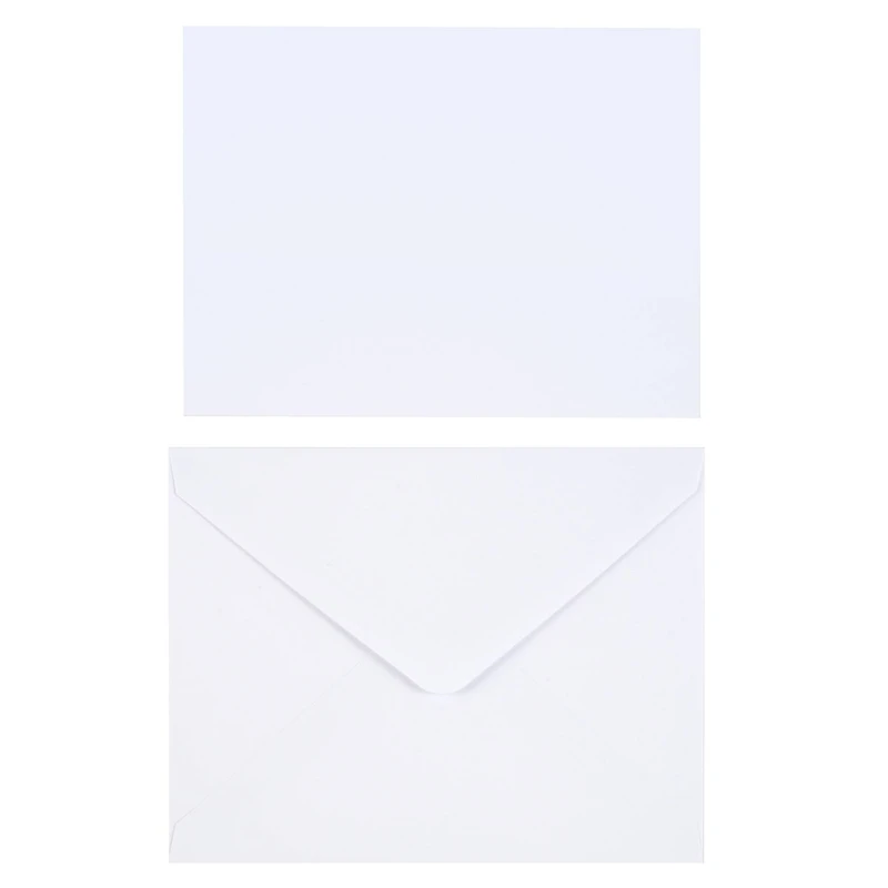 6 Packs: 50 ct. (300 total) 5" x 7" Flat Cards & Envelopes by Recollections