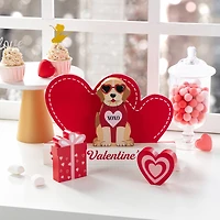 Glitzhome® 12" Valentine's Wooden Table Block Set