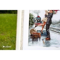 Luca-s Couple On Train Station Counted Cross Stitch Kit