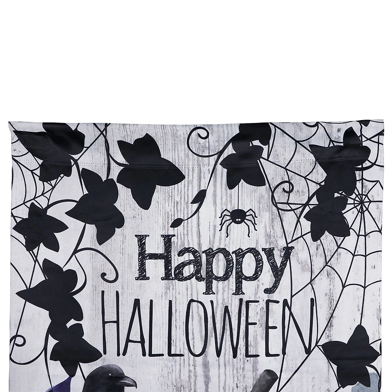 40" x 28" Pumpkins & Crow Happy Halloween Outdoor House Flag