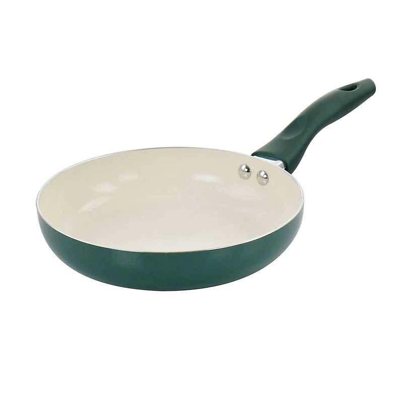 Gibson Home® 11-Piece Green Gazebo Ceramic Nonstick Aluminum Cookware Set