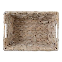 DII® White Wash Hyacinth Basket Set