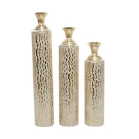 Gold Metal Glam Vase Set