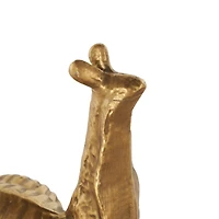 7" Gold Metal Snail Standing Bookends, 2ct.