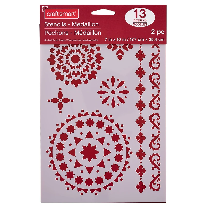 Medallion Plastic Stencils, 7" x 10" by Craft Smart®