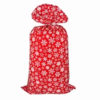 Oversized Red & White Snowflake Gift Bag by Celebrate It™