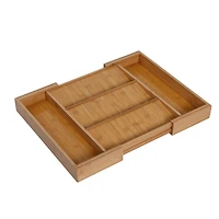 Honey Can Do Natural Adjustable Bamboo Drawer Organizer