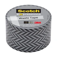 3M Scotch® Expressions Black & Grey Zig Zag Washi Tape