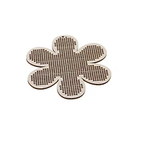 4" Flower Cross Stitch Wood Canvas, 4ct. by Loops & Threads®