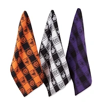DII® Halloween Woven Check Jacquard Dishtowel Set