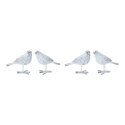 5.5" Weathered Bird Figurine Set