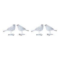 5.5" Weathered Bird Figurine Set