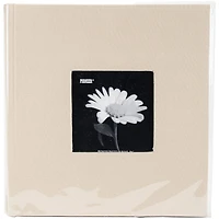 Pioneer® Biscotti Beige Cloth Frame Photo Album, 9" x 9"