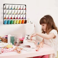 NEX™ Black 32-Spool Wall-Mounted Metal Sewing Thread Rack