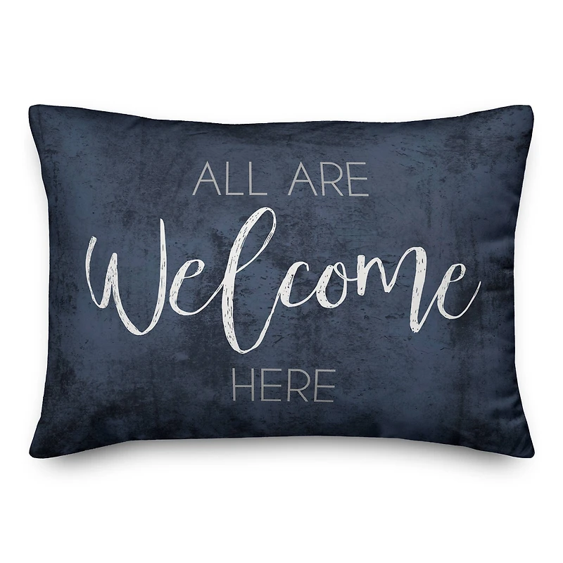 All Are Welcome Throw Pillow 14" x 20"