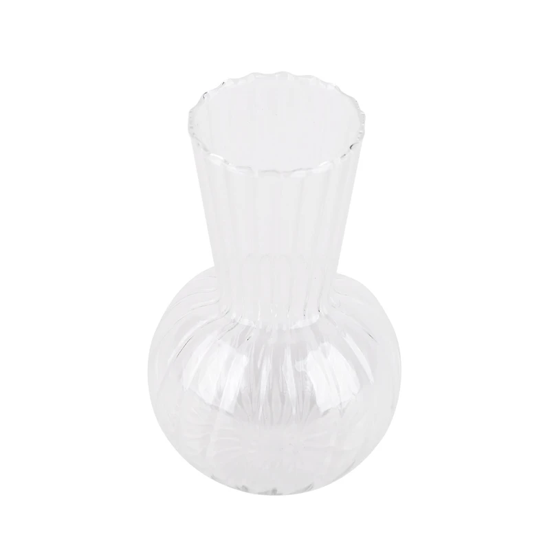 4" Clear Fluted Blown Glass Bud Vase by Ashland®