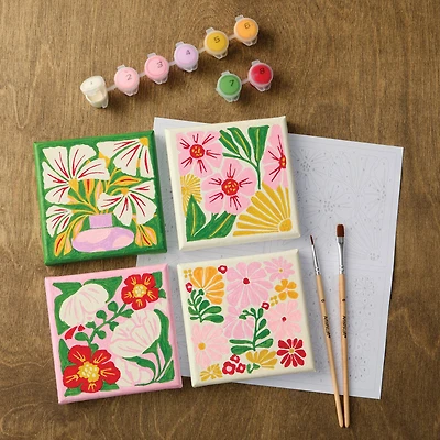 Vector Flowers Paint-by-Number Gallery Mini Kit by Artist's Loft®