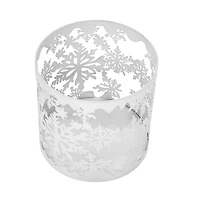 4.25" White Metal Snowflake Candle Holder by Ashland®