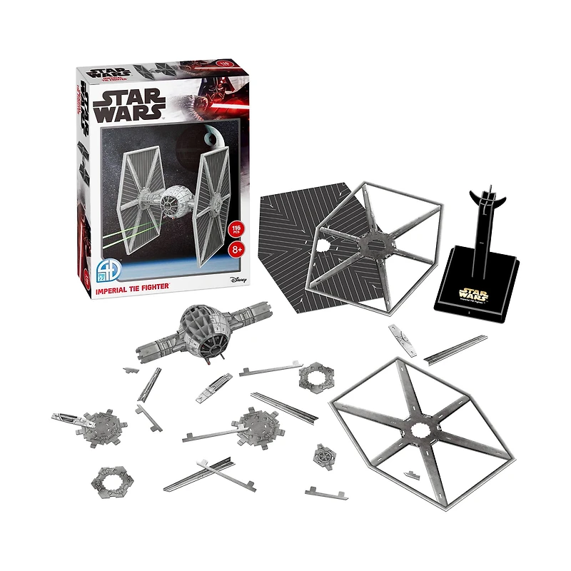 Star Wars - Imperial TIE Fighter Paper Model Kit: 116 Pcs