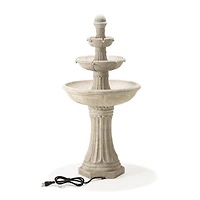 Glitzhome® 45" 3-Tier Ceramic Outdoor Fountain