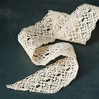 12 Pack: 1.75" x 3yd. Ivory Lace Crochet Ribbon by Celebrate It®