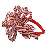 Red & White Candy Cane Stripes Bow Headband by Celebrate It™