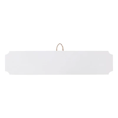 18" Whitewashed Wood Rectangle Plaque by Make Market®