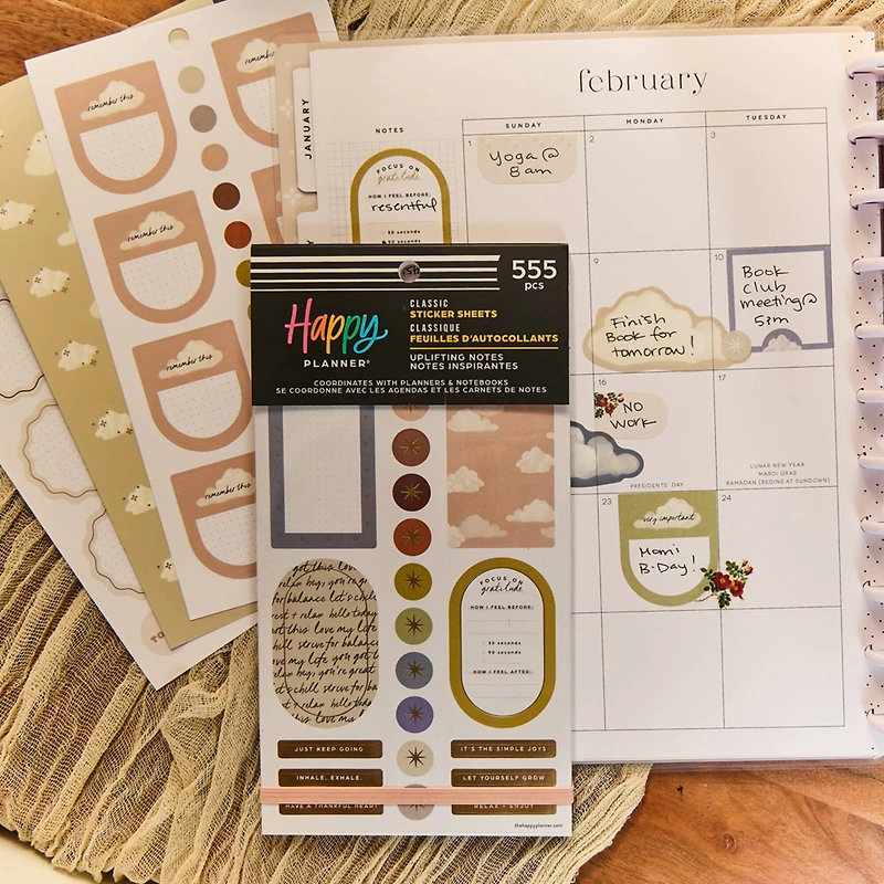 The Classic Happy Planner® Uplifting Notes Sticker Book