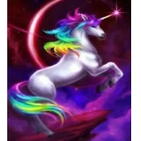 Sparkly Selections Rainbow Unicorn Diamond Art Kit, Round Diamonds