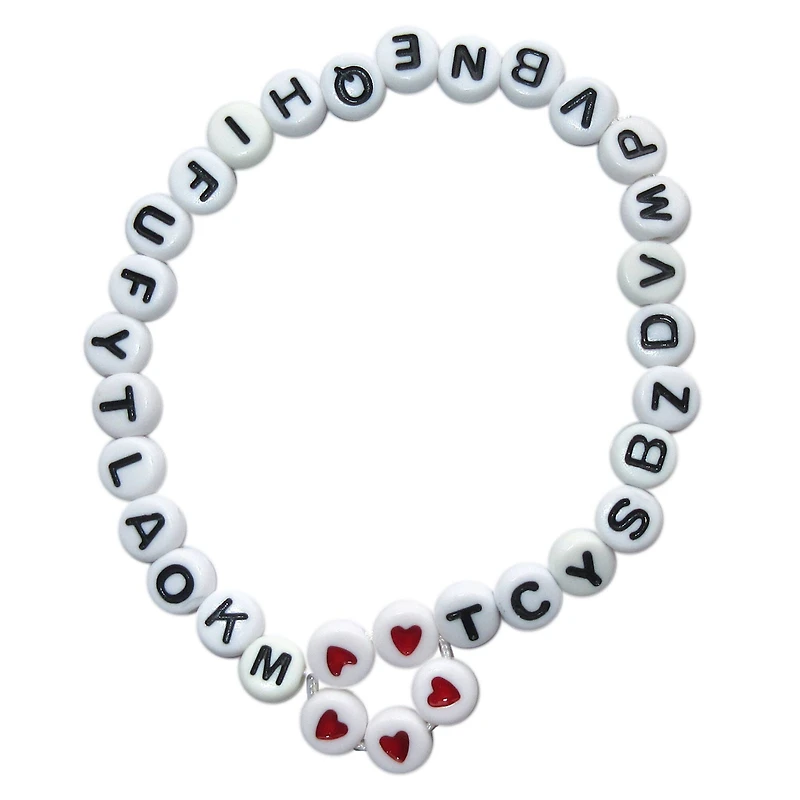 White Round Alphabet Beads by Creatology™