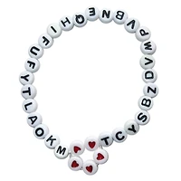 White Round Alphabet Beads by Creatology™
