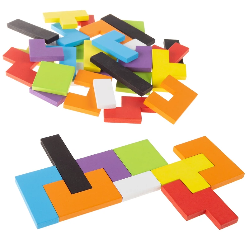 Toy Time 40 Piece Rainbow Pentominoes