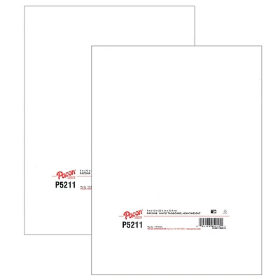 Pacon® 9" x 12" White Heavyweight Tagboard, 2 Packs of 100