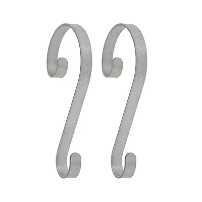 Haute Decor Stocking Scrolls® Real Galvanized Stocking Holders, 2ct.