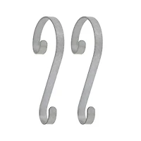 Haute Decor Stocking Scrolls® Real Galvanized Stocking Holders, 2ct.