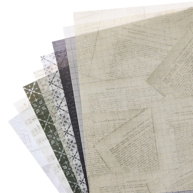 12" x 12" Neutral Vellum Paper Pad by Recollections™, 20 Sheets