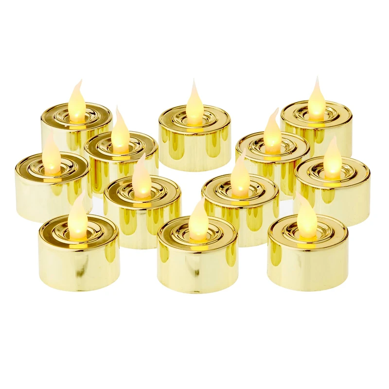 Gold Flameless Tealights By Ashland®