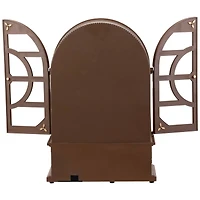 LED Lighted and Musical Retro Radio with Santa Scene Christmas Decoration - 12.5"