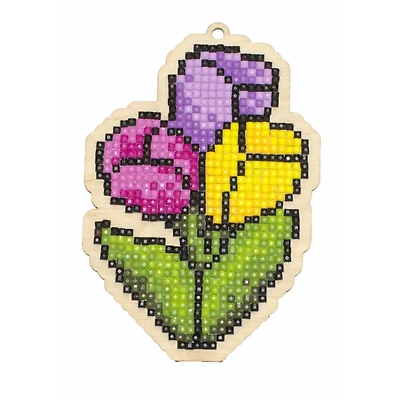 Wizardi Diamond Painting Ornament Kit Tulips