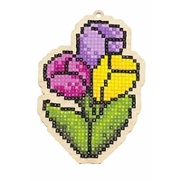 Wizardi Diamond Painting Ornament Kit Tulips
