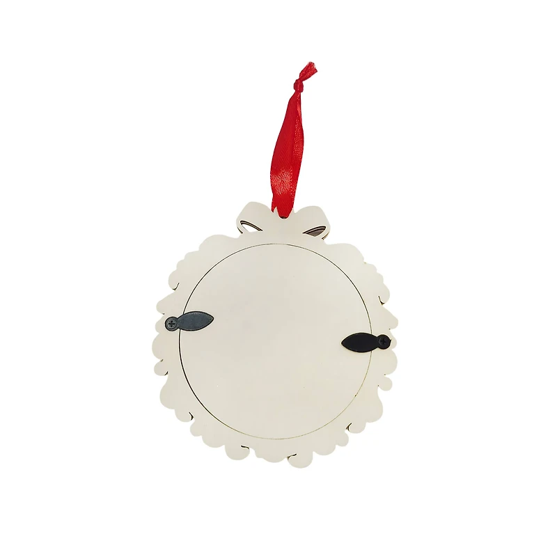 4" Unfinished DIY Wood Wreath Ornament by Make Market®