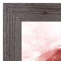 Abstract Painted Heart 16" x 16" Western Framed Print