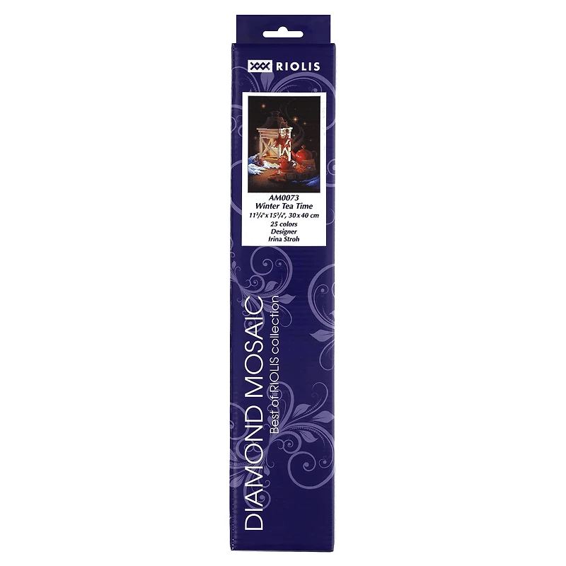 RIOLIS Winter Tea Time Diamond Mosaic Kit, Square Diamonds