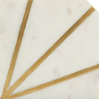 White Glam Abstract Bookends,